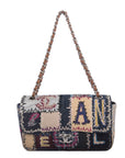 Patchwork Multicolor Flap Color Bag