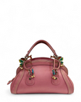 Dior Pink Leather Small Limited Edition Butterfly Detective Satchel Bag