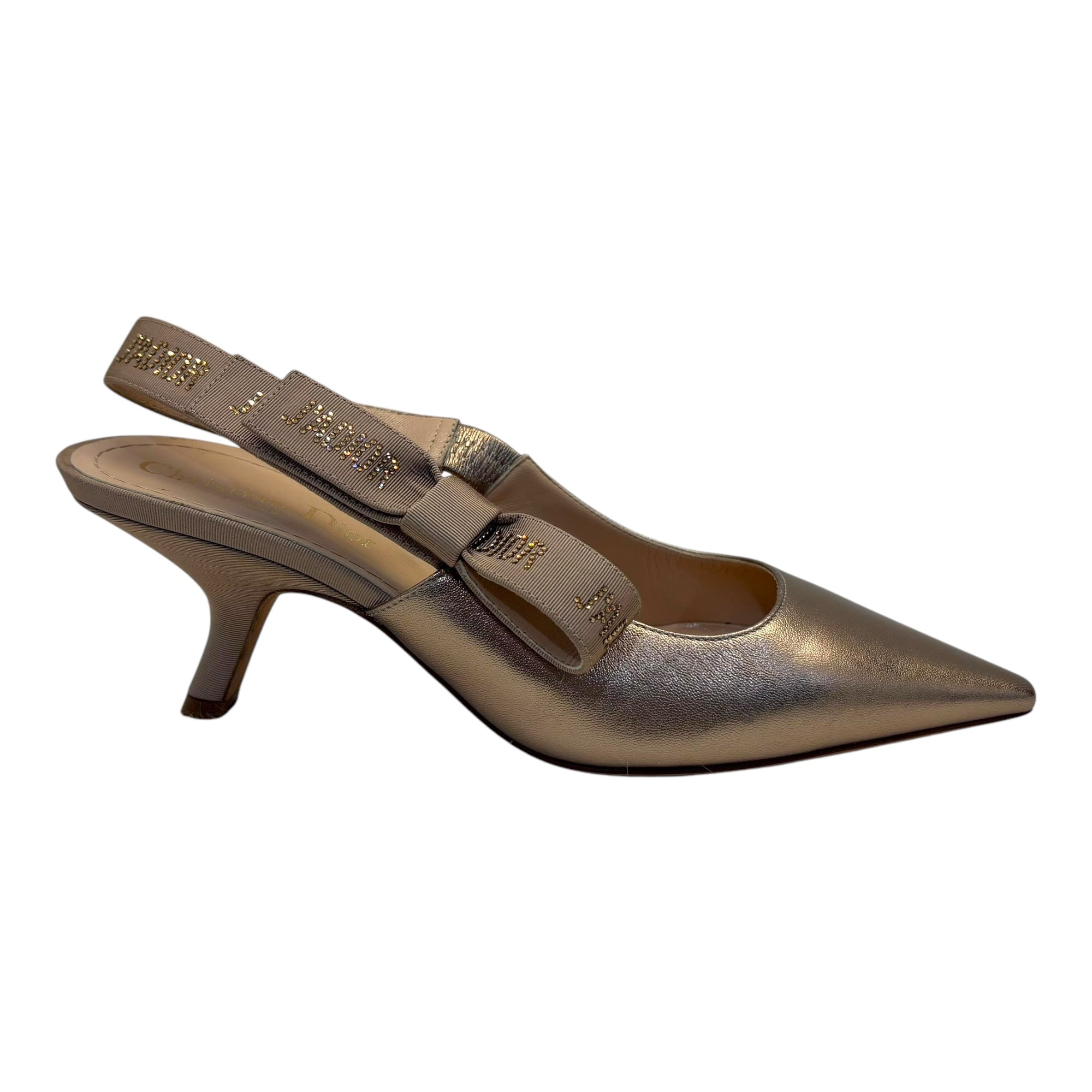 Dior Slingbacks Shimmer Strap EU37