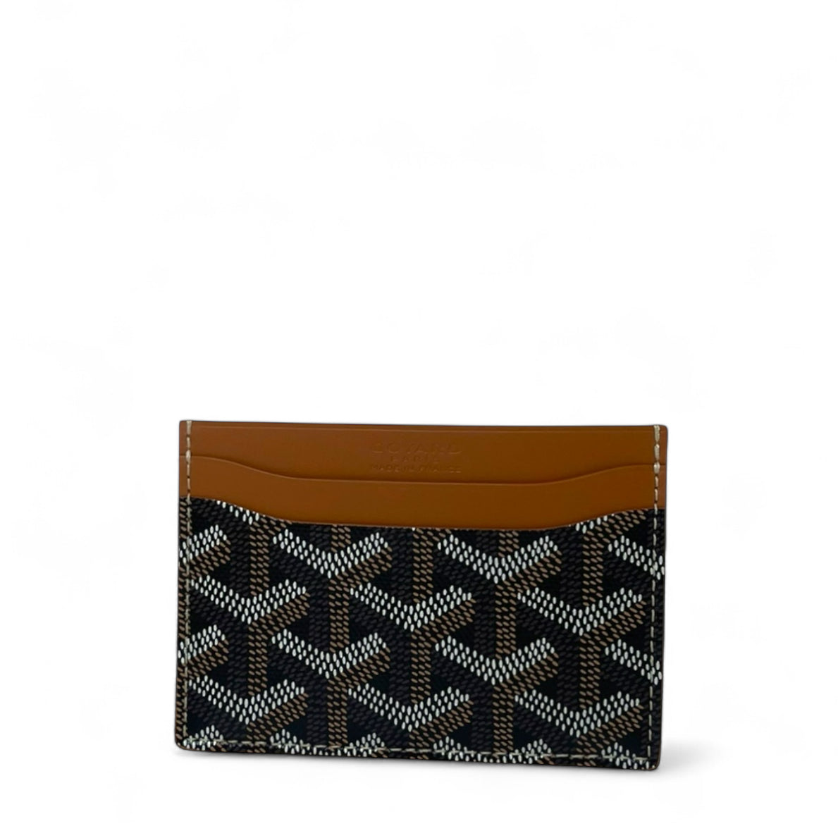 Buy Goyard Saint Sulpice Card Wallet Black & Tan Online