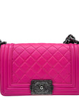 Chanel Boy Small Pink Lambskin Flap Bag