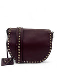 Valentino Rubin Grainy Leather Rockstud Crossbody Bag