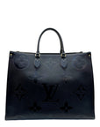Louis Vuitton Black Monogram Empreinte Leather OnTheGo GM Tote Bag