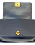 Chanel Boy Bag Chevron Medium Flap Blue