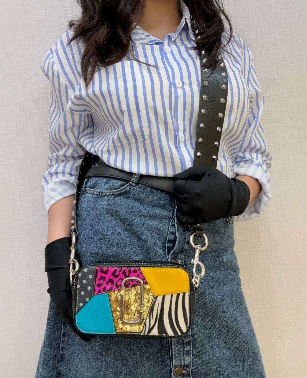 Marc Jacobs Snapshot Punk Patchwork Camera Bag