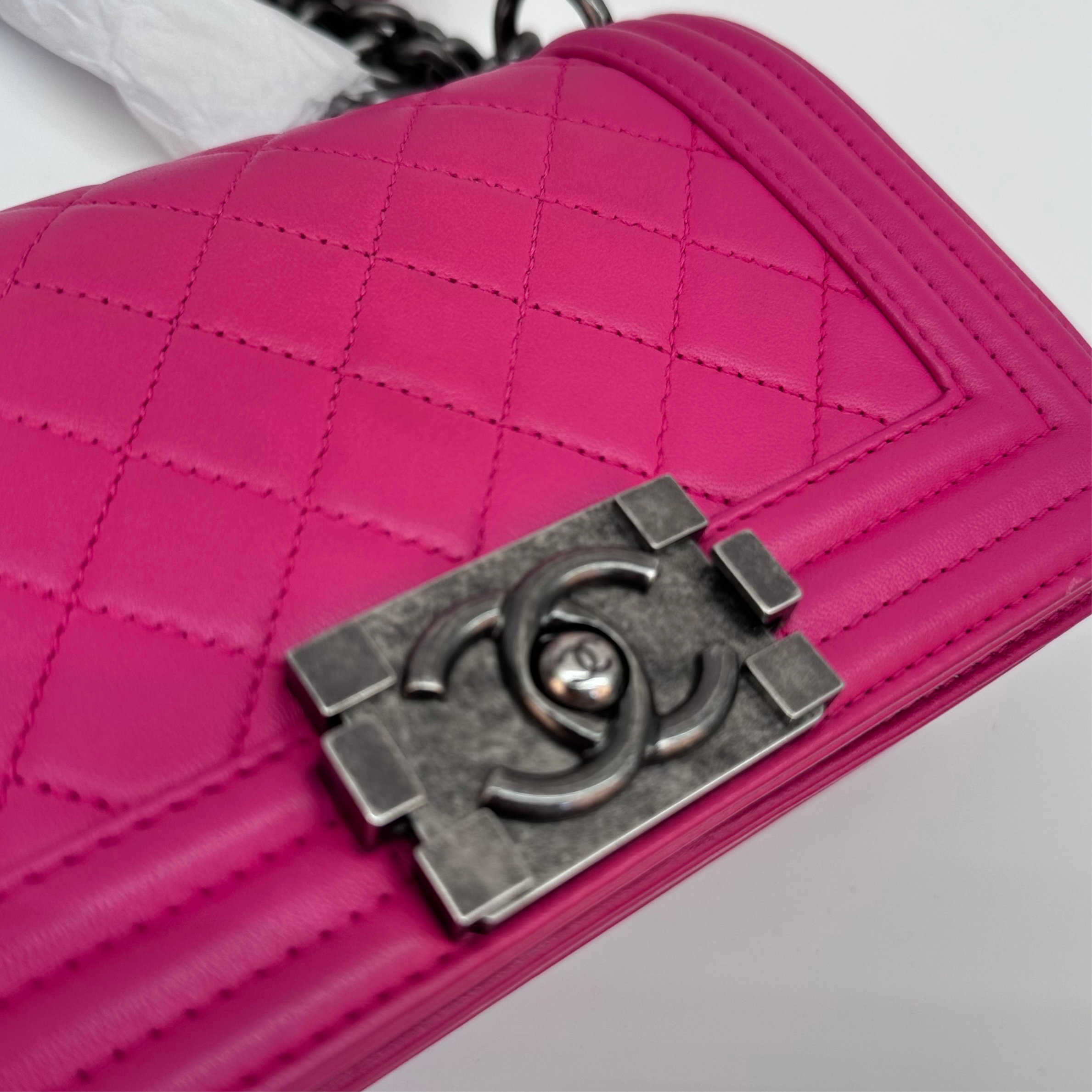 Chanel Boy Bag Small Pink Lambskin