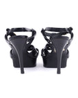 Yves Saint Laurent Black Patent Tribute Sandals - Size EU 37