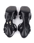 Yves Saint Laurent Black Patent Tribute Sandals - Size EU 37