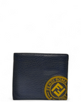Fendi Blue Roman Leather Bifold Wallet