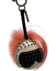 Fendi Pink Fur and Leather Karlito Bag Charm