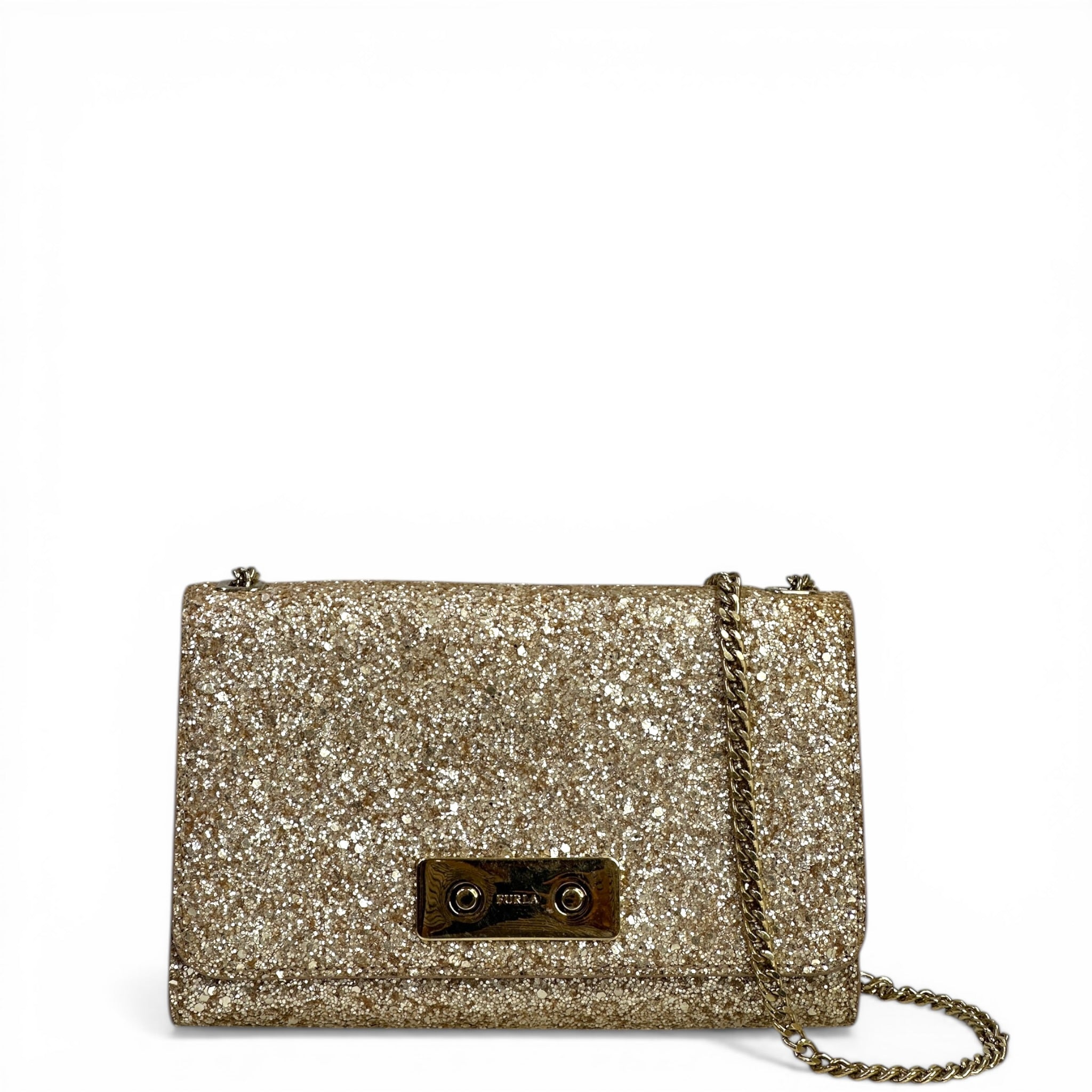 Furla Maaya Sling Clutch Glitter India Limited Edition