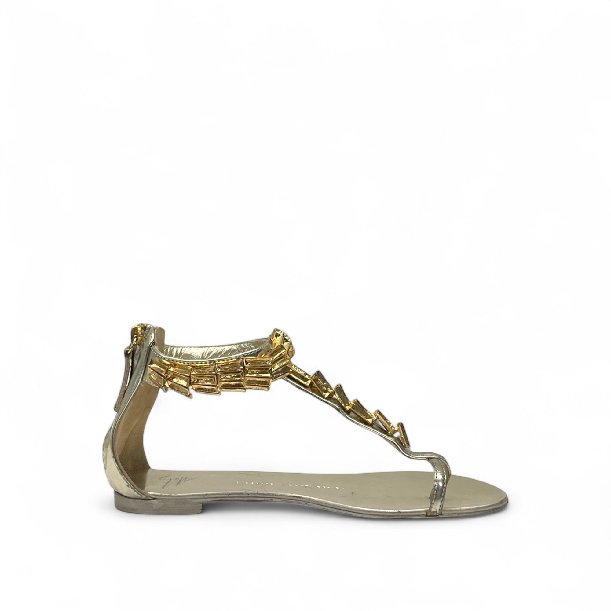 Giuseppe Zanotti Patent Leather Sandal EU 37