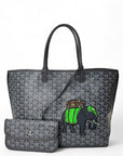 Goyard Anjou PM Elephant Embroidery Tote Bag