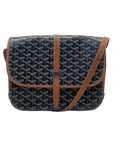 Goyard Belvedere Black/Tan Canvas PM Bag