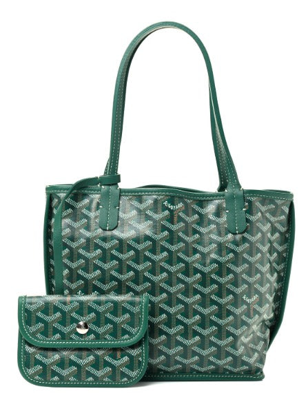 Goyard Mini Anjou Green Reversible Bag
