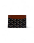 Goyard Saint Sulpice Card Wallet Black & Tan