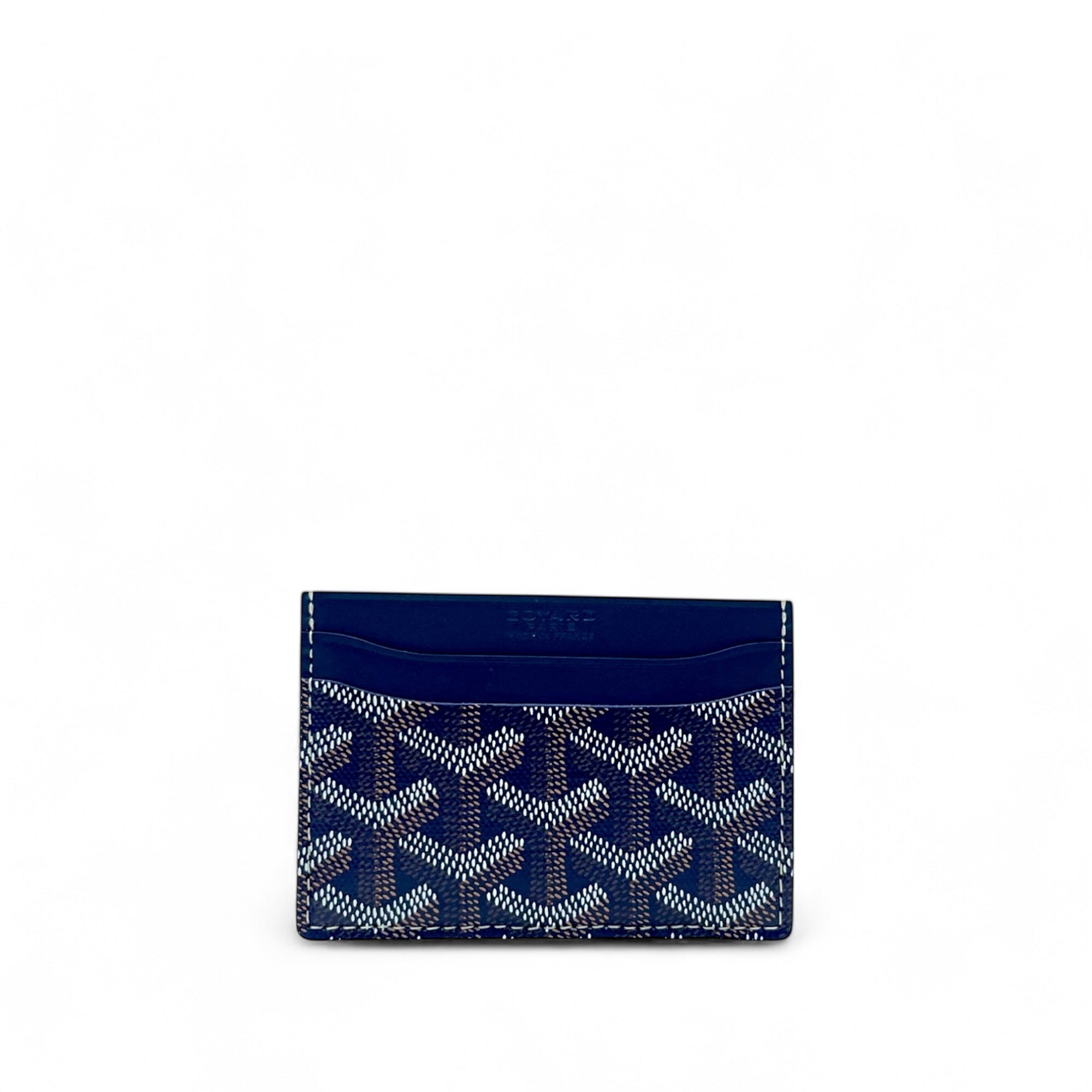 Goyard Saint Sulpice Card Wallet Navy Blue