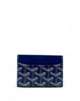 Goyard Saint Sulpice Card Wallet Navy Blue