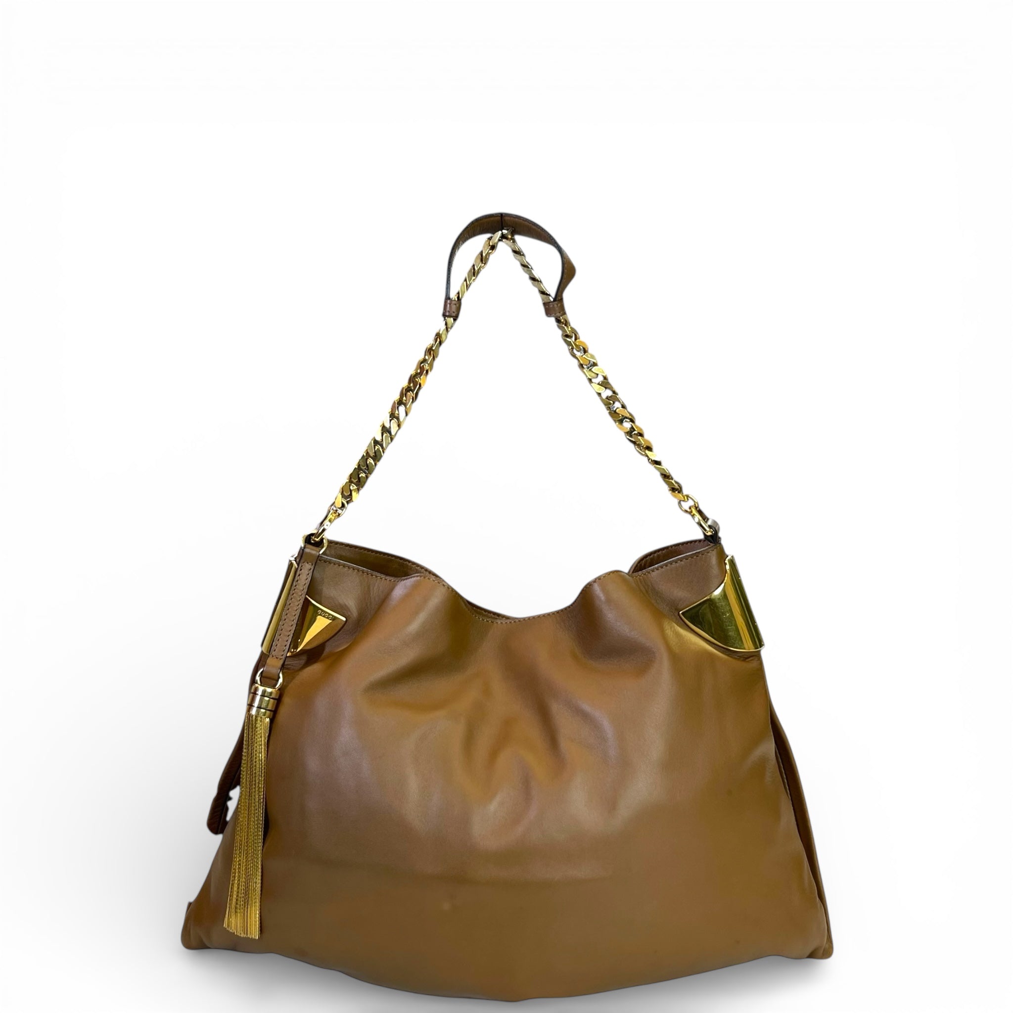 Gucci 1970 Shoulder Bag Large Brown Leather