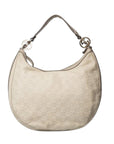 Gucci Beige Guccissima Leather GG Twins Medium Hobo Bag