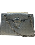 Gucci Beige Metallic Guccissima Leather Large Emily Chain Shoulder Bag