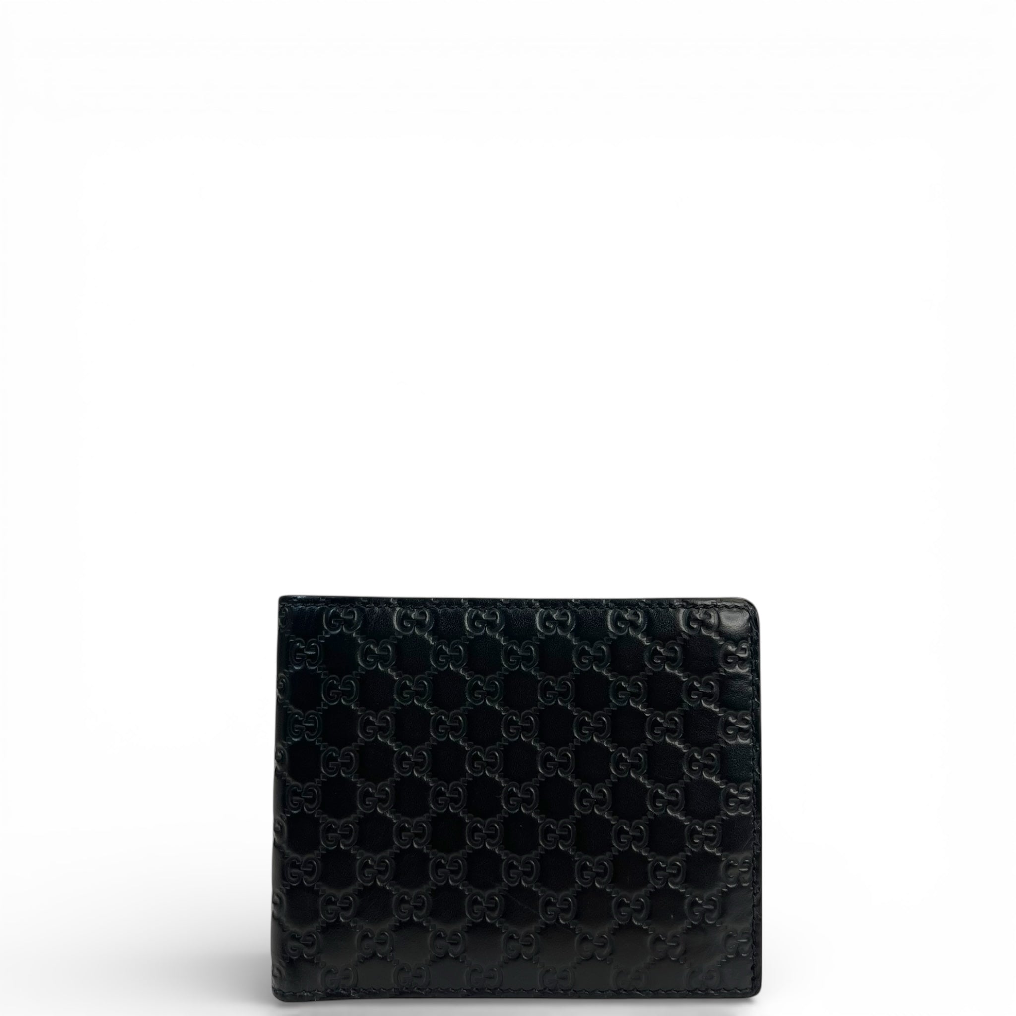 Gucci Black Microguccissima Leather Bi-fold Wallet