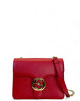 Gucci Dollar Interlocking G Red Leather Crossbody Bag
