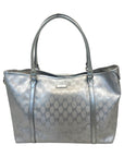 Gucci GG Implementation Silver Tote Bag