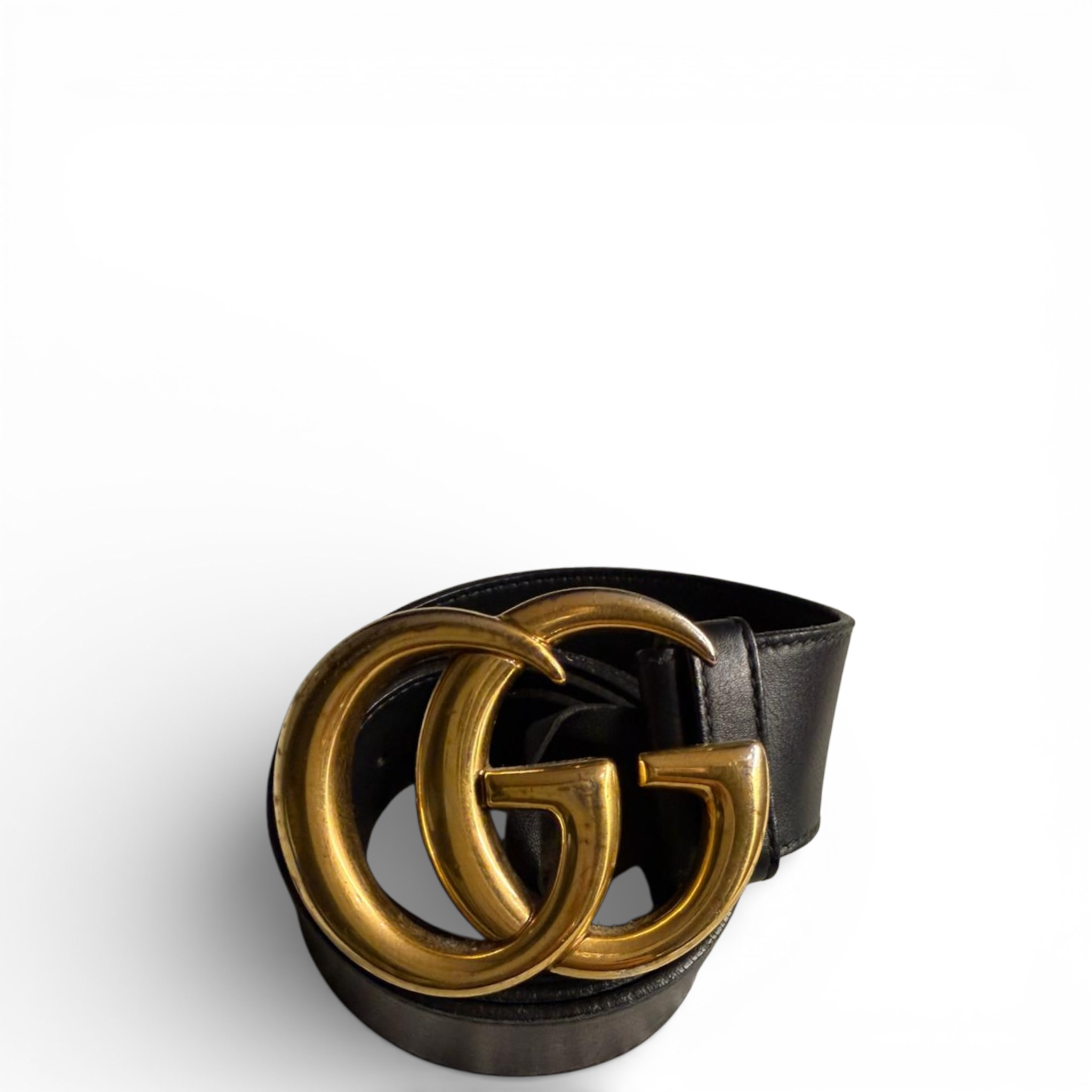 Gucci GG Marmont Black Leather Belt 90cm