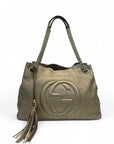 Gucci Gold Leather Medium Soho Chain Shoulder Bag