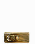 Gucci Gold Leather Romy Clutch