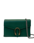 Gucci Green Leather Small Dionysus Shoulder Bag
