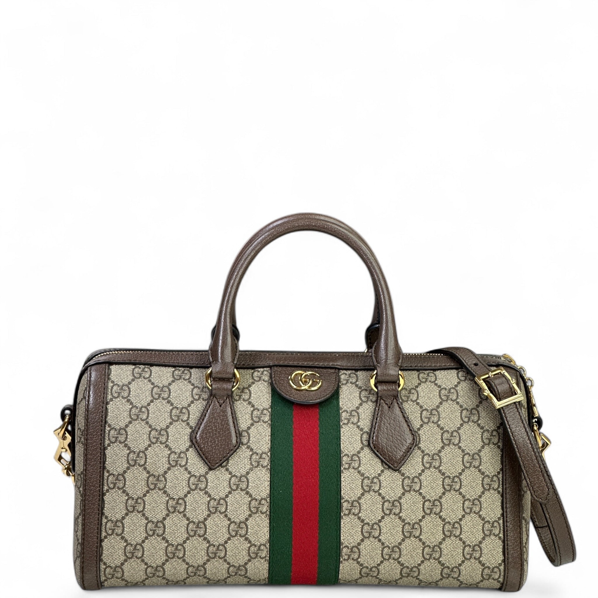 Gucci Ophidia GG Boston Bag Medium GG Supreme Canvas