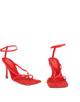 Red Stretch Toe Heels