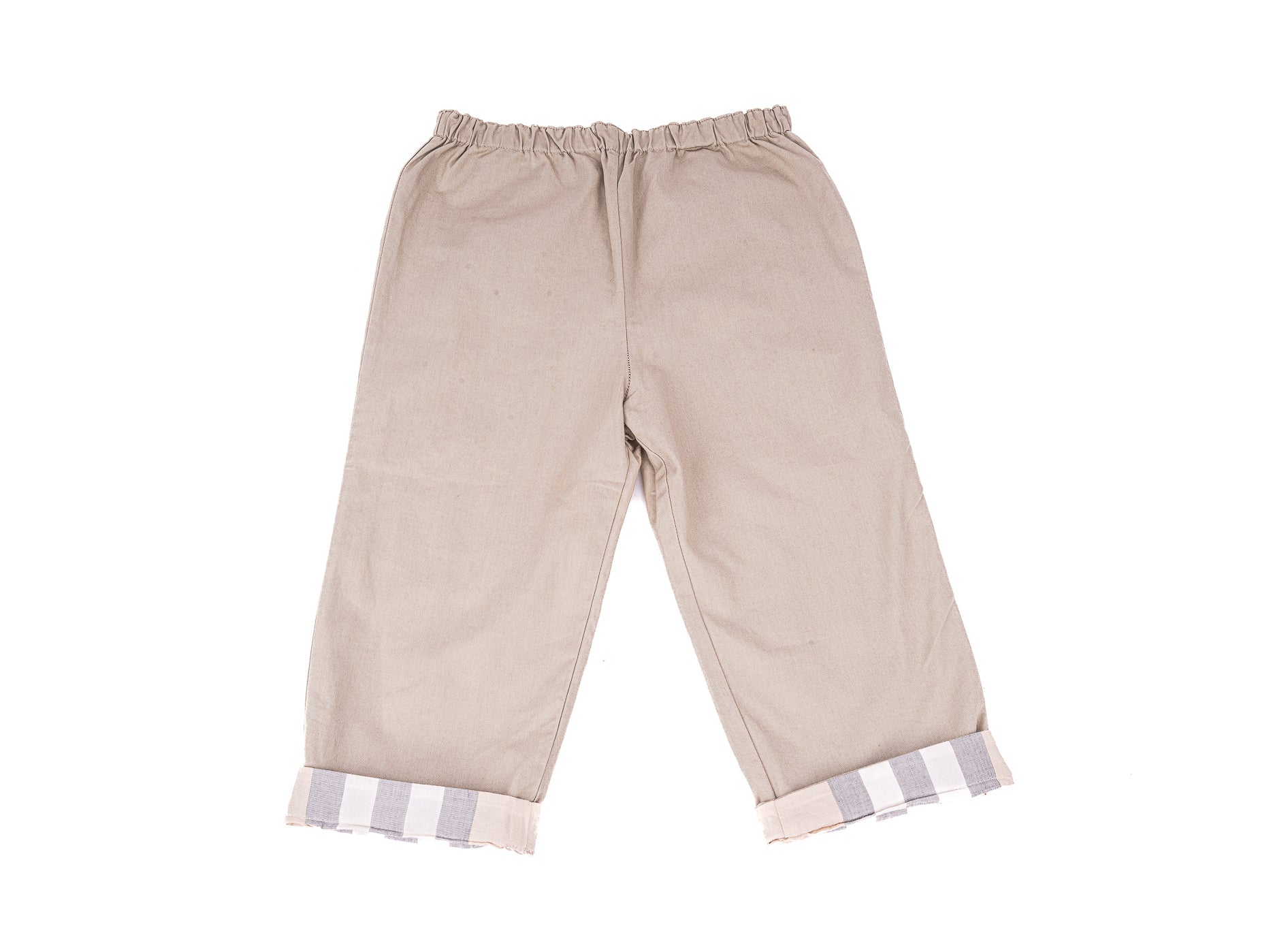 Beige Reversible Trouser