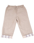 Beige Reversible Trouser