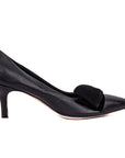 Rosalind Leather Pumps with Decorative Knot