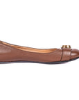 Leather GG Buckle Ballet Flats