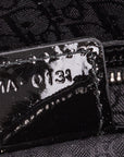 Black Cannage Patent Leather Large Lady Dior Tote