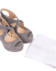 Jimmy Choo Grey Block Heels
