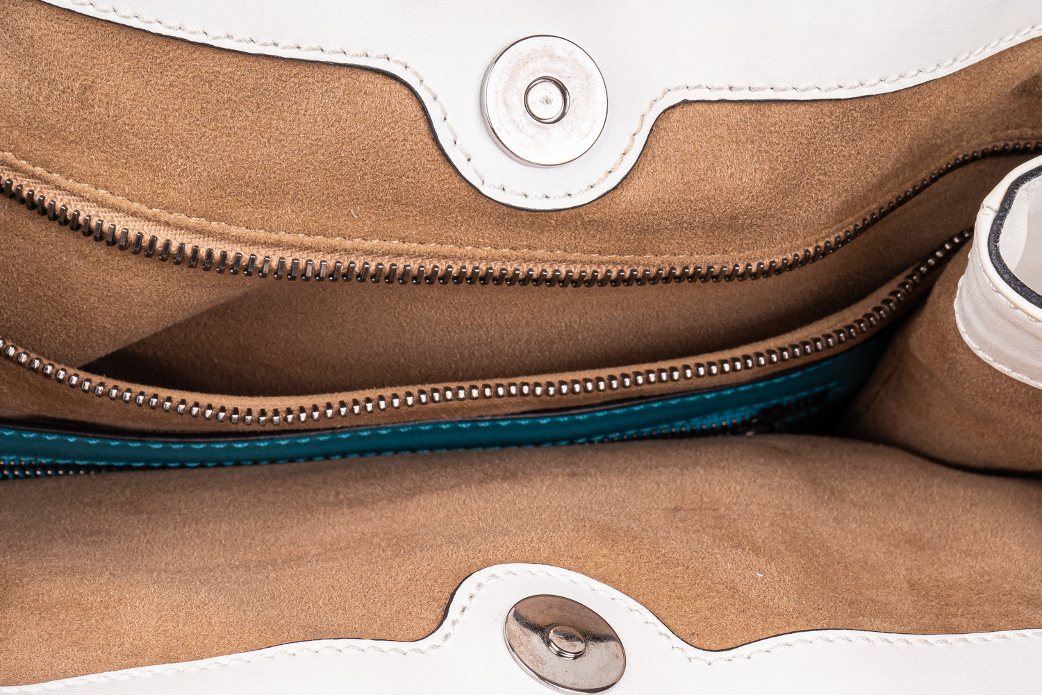 H Logo Pocket Leather Shopping Bag