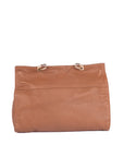 Brown Leather Top Handle Satchel Bag