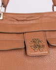 Brown Leather Top Handle Satchel Bag