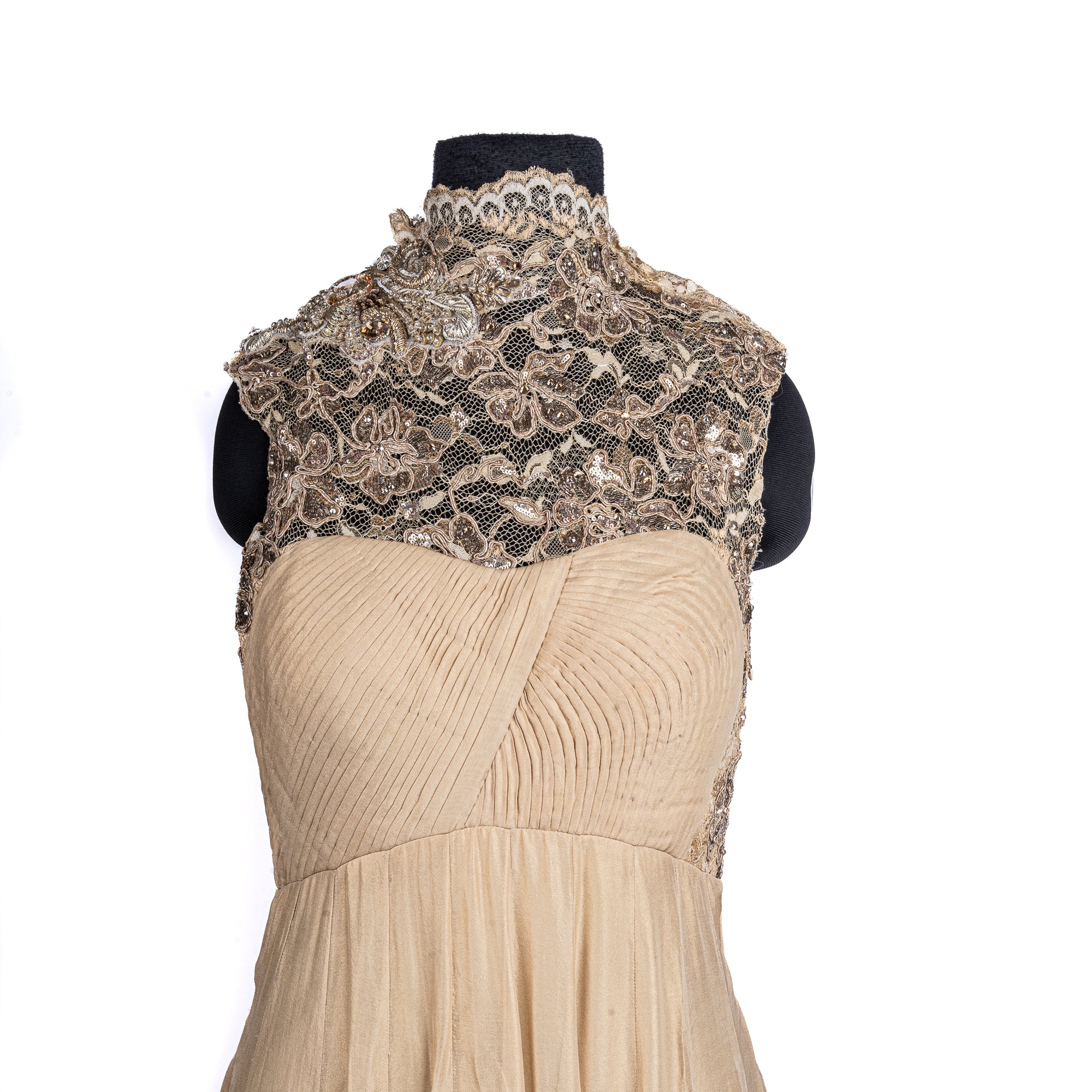 Golden Dress with Pants