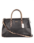 Coach Black & Cream Satchel Bag