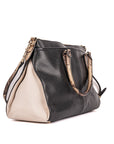 Coach Black & Cream Satchel Bag