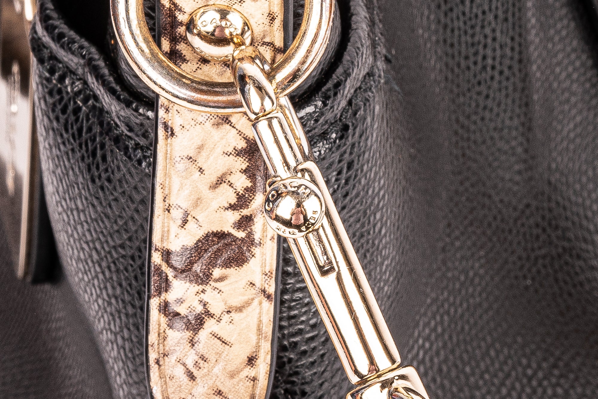 Coach Black & Cream Satchel Bag