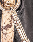 Coach Black & Cream Satchel Bag