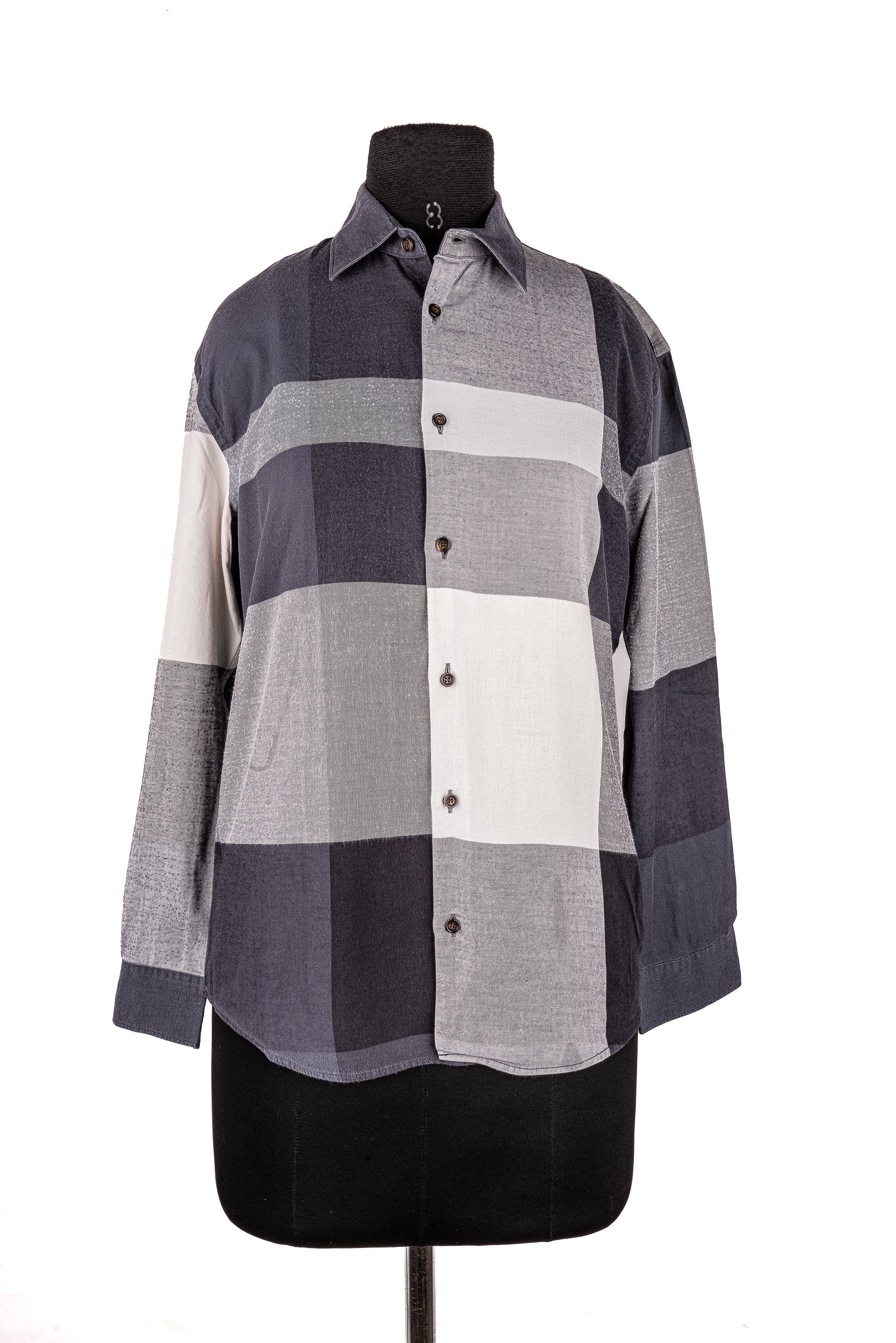 Light Blue & Dark Blue Checks Shirt