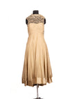 Golden Dress with Pants